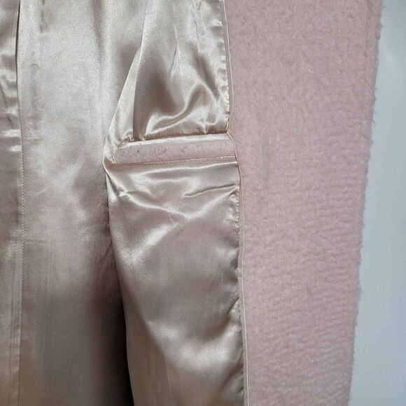 Calvin Klein Faux-Fur-Trimmed Asymmetrical Walker Coat-Size Large - Picture 10 of 10